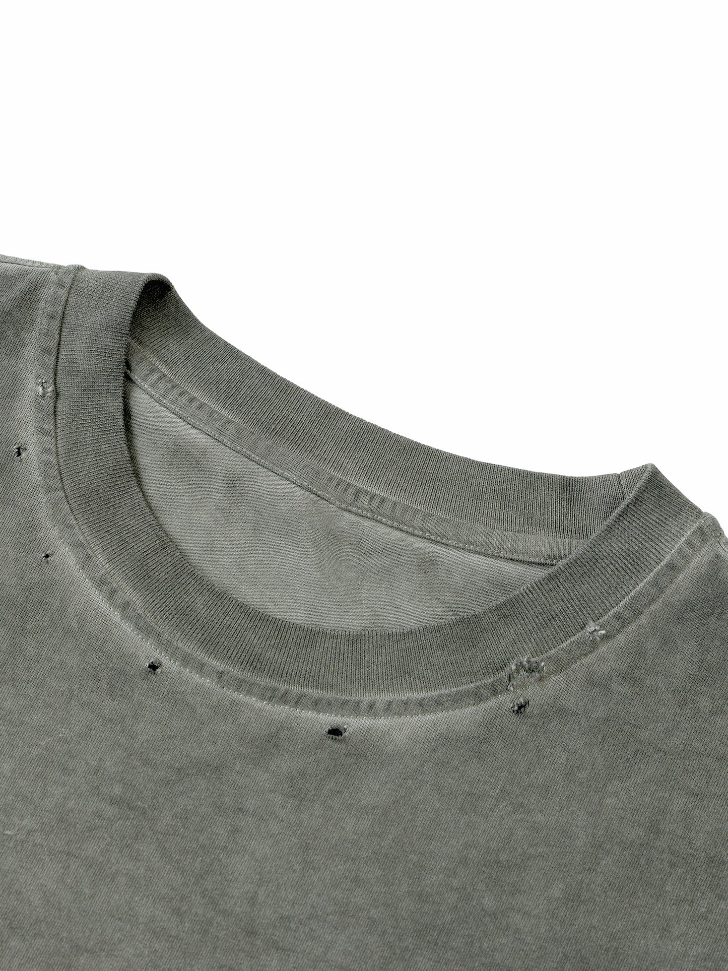 Men's Distressed Grommet Eyelet Tank Top