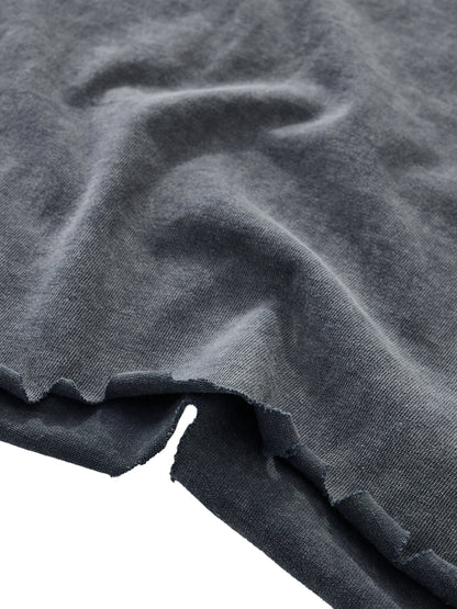 Men's  Snow Wash Raw-Hem Boxy T-shirt