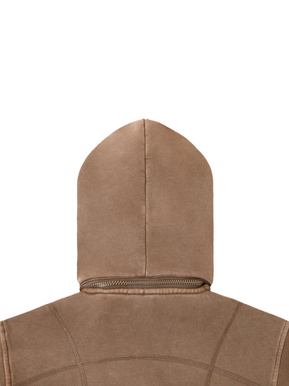 Women's Vintage Washed Cropped Fleece Hoodie