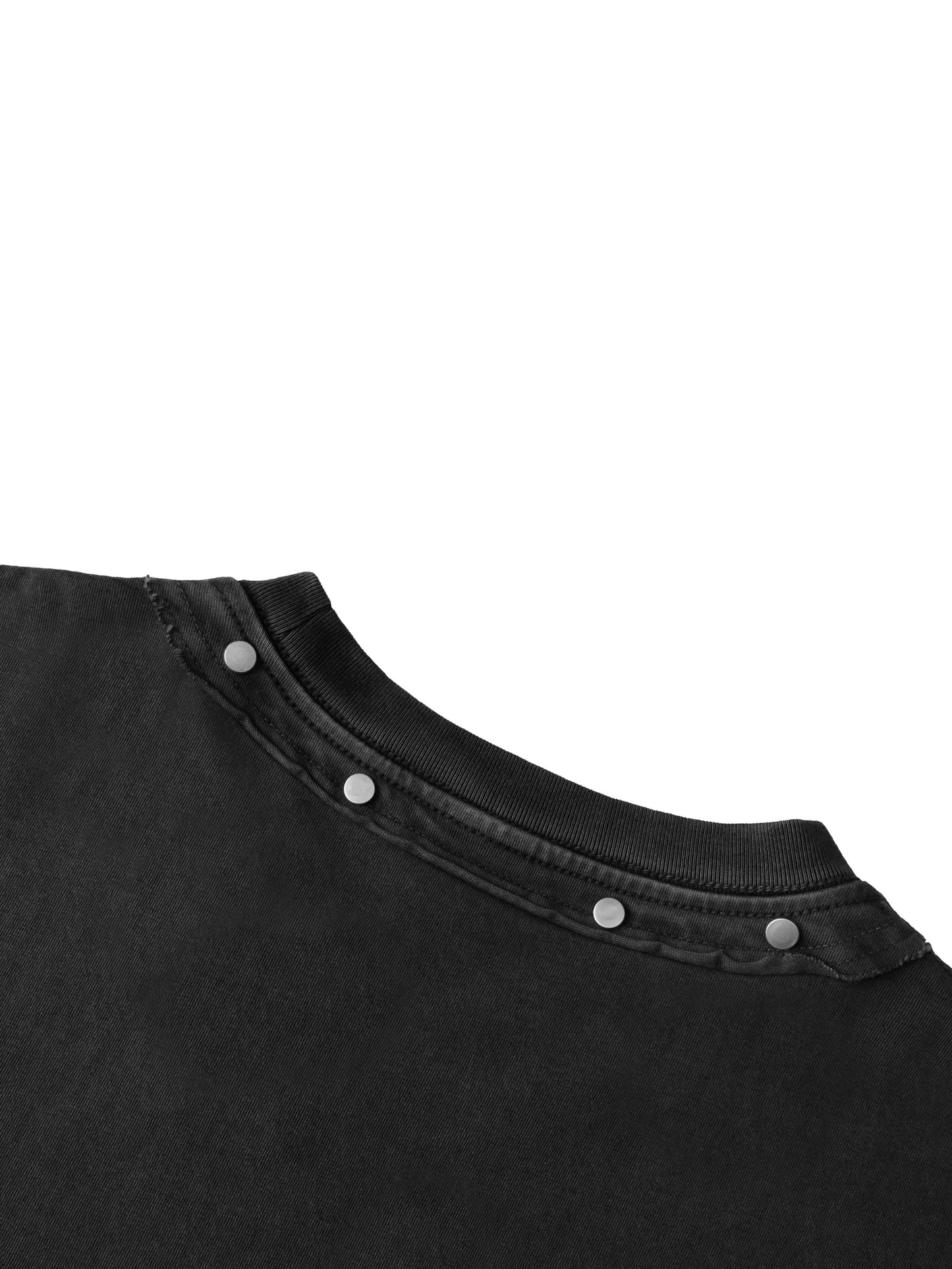 Men's  Washed Boxy Studded T-Shirt