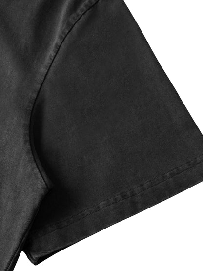 Men's  Washed Boxy Studded T-Shirt