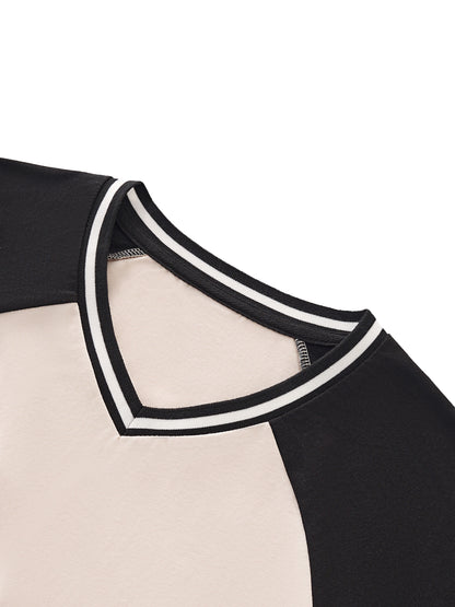 Women's Color Block Ruched T-Shirt