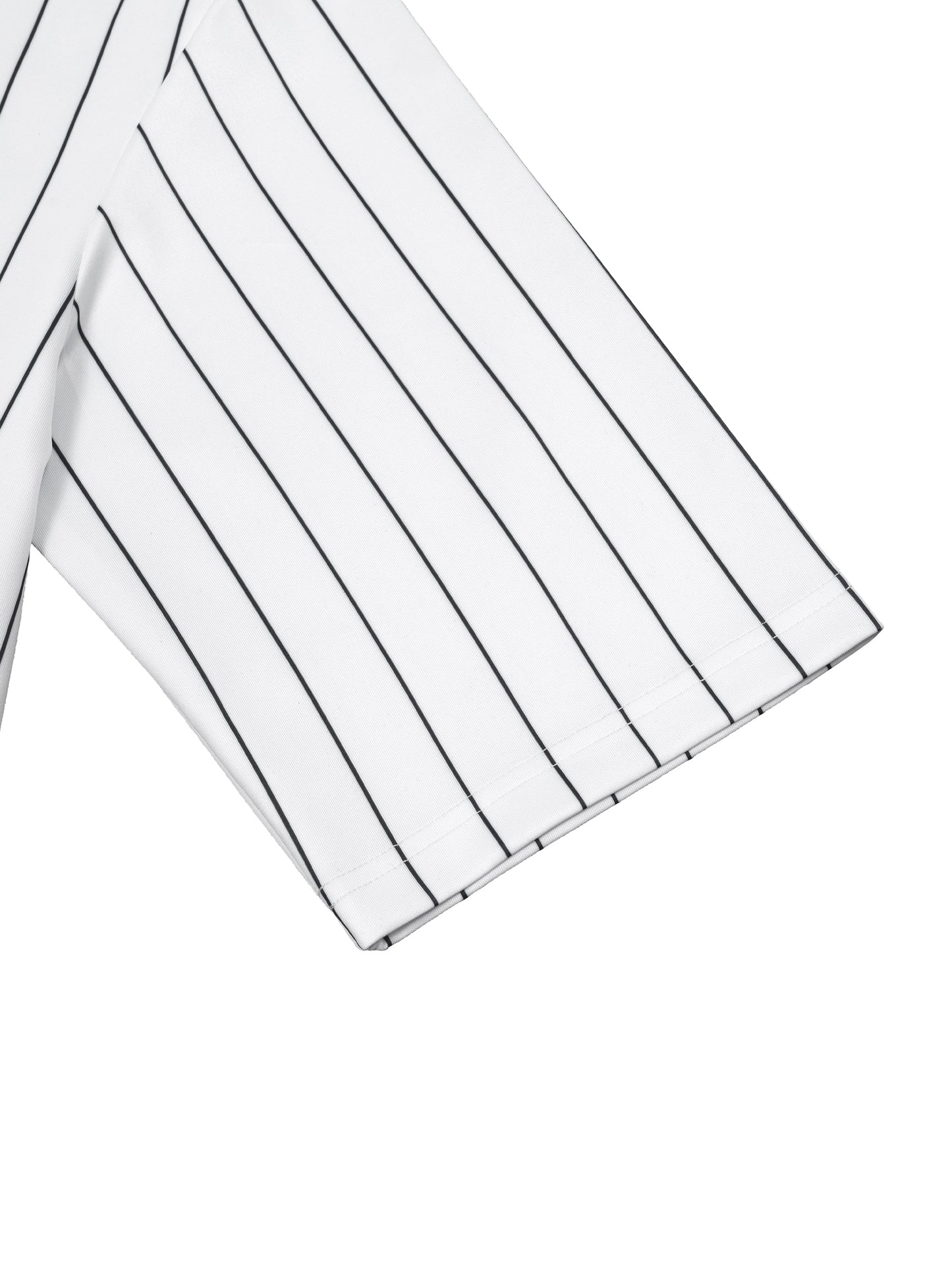 Unisex Striped Full-Zip Baseball Jersey
