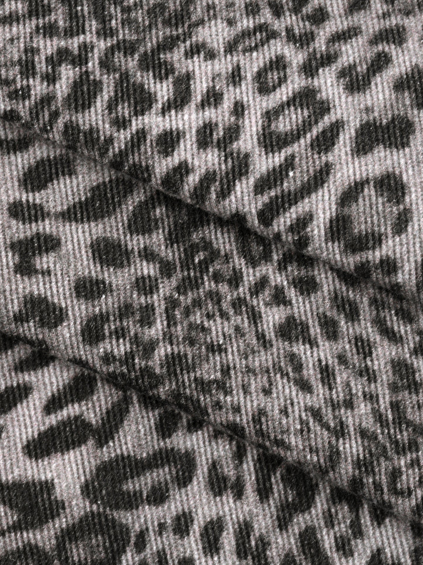 Unisex Vintage Wash Leopard Wide Leg Jeans