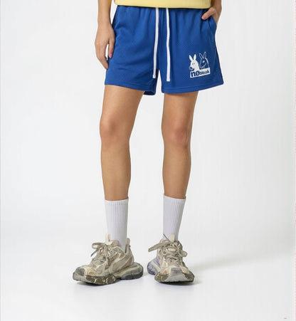 Mesh Drawstring Shorts