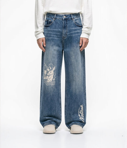 Sun Fade Heavyweight Denim Jeans